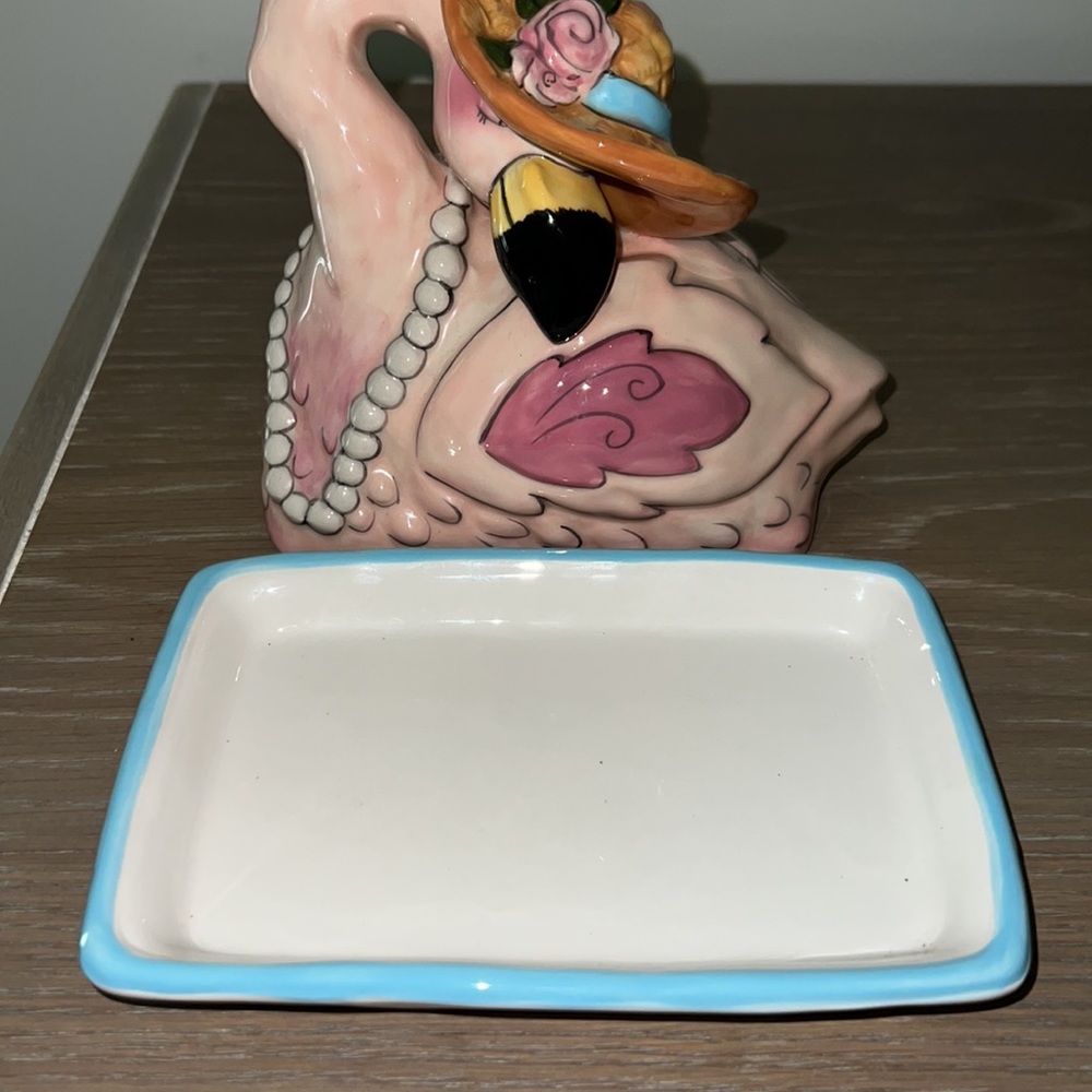 Heather Goldminc Blue Sky Pottery 2017 Collectible zMs Precious Butter Dish
